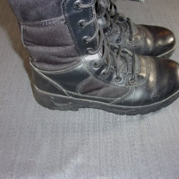 RESPONSE GEAR BY T.O.F.O. BLACK SIDE ZIP TACTICAL WORK SIZE 7 BOOTS SV 282 main image 9